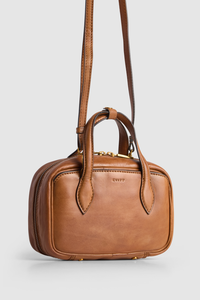 Lucia Leather Bowling Bag