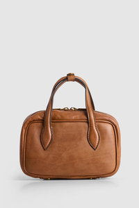 Lucia Leather Bowling Bag