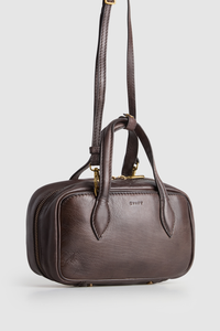 Lucia Leather Bowling Bag