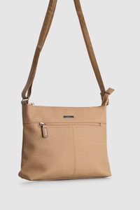 Denim Zip Pocket Crossbody Bag