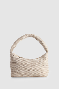 Nina Leather Weave Shoulder Bag