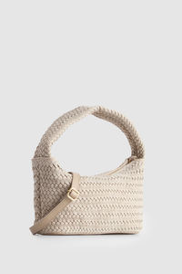Nina Leather Weave Shoulder Bag