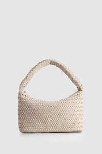 Nina Leather Weave Shoulder Bag