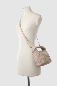 Nina Leather Weave Shoulder Bag