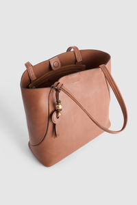 Elara Leather Tote Bag