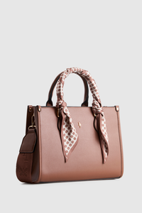 Small Tote Bag With Scarf