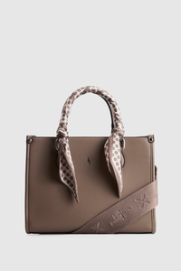 Small Tote Bag With Scarf