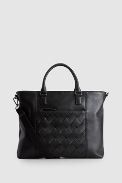 Dominic Leather Weave Tote Bag