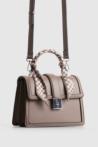 Scarf Top Handle Bag