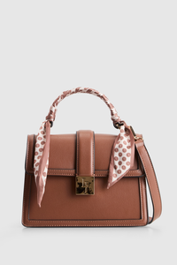 Scarf Top Handle Bag