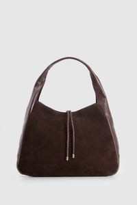 Emmy Leather Suede Hobo Bag
