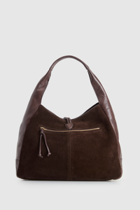 Emmy Leather Suede Hobo Bag