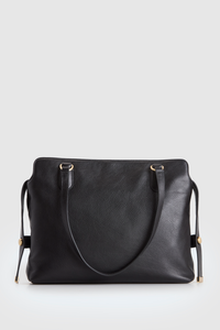 Clover Leather Work Tote Bag