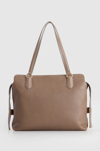 Clover Leather Work Tote Bag