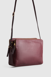 Maya Leather Crossbody Bag