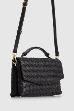Nieve Leather Flap Crossbody Bag