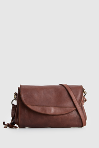 Ari Leather Flap Crossbody Bag