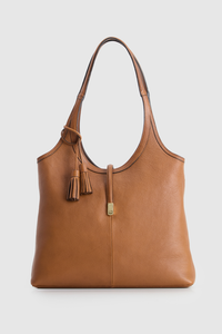Maisy Leather Tassel Tote Bag