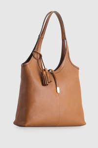 Maisy Leather Tassel Tote Bag