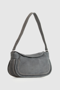 Narda Nubuck Leather Shoulder Bag