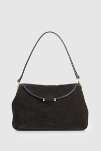 Iris Suede Leather Shoulder Bag