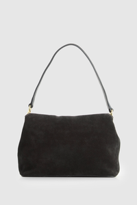 Iris Suede Leather Shoulder Bag