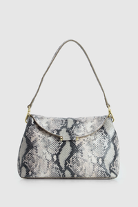 Iris Snake Leather Shoulder Bag