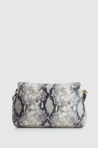 Iris Snake Leather Shoulder Bag
