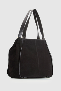 Iris Suede Leather Tote Bag