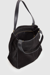 Iris Suede Leather Tote Bag