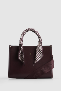 Small Tote Bag With Scarf