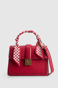 Scarf Top Handle Bag