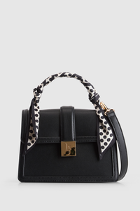 Scarf Top Handle Bag