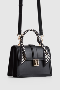 Scarf Top Handle Bag