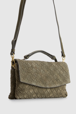 Nieve Leather Flap Crossbody Bag