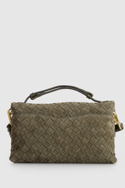 Nieve Leather Flap Crossbody Bag