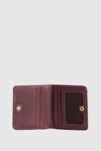 Maya Leather Press Stud CC Wallet