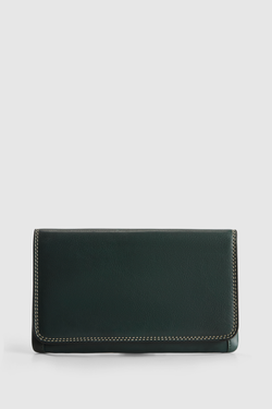 RFID Maya Leather Large Clutch