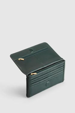 RFID Maya Leather Large Clutch