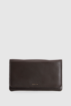 RFID Daisy Leather Travel Wallet
