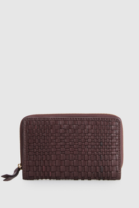 Nina Leather Zip Around Wallet