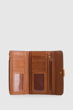 RFID Iris Leather Large Wallet