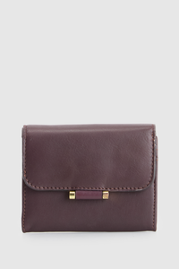Iris Leather Small Wallet