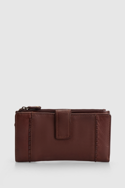Ava Leather Large Tab Wallet