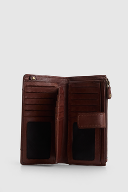 Ava Leather Large Tab Wallet
