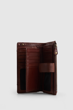 Ava Leather Large Tab Wallet