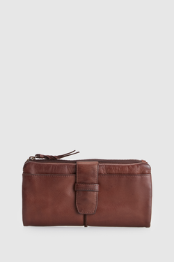 Cece Leather Large Tab Wallet