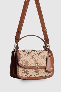 Audrey Logo Flapover Crossobdy Bag
