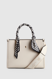 Small Tote Bag With Scarf