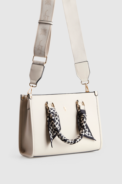 Small Tote Bag With Scarf